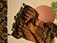 Ripened by the Tropical Sun ❋ Cotton Ajrakh Stole { 7 }